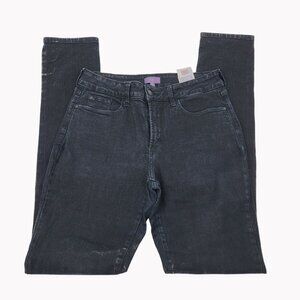 NYDJ Womens Legging Jeans Size 6 Black Denim Excellent condition